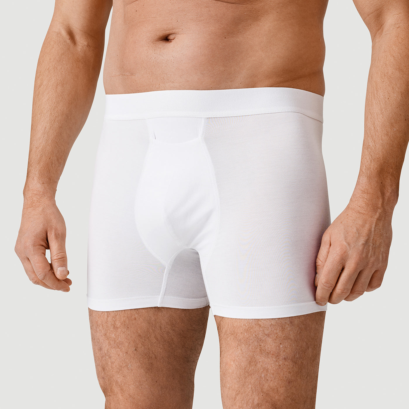 Square Cut 2" Bamboo Boxer Briefs with Fly and LastDrop Technology™