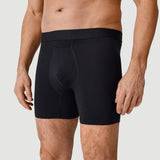 Bamboo Boxer Briefs with LD Tech™ w/Fly and inseam 10cm (black)