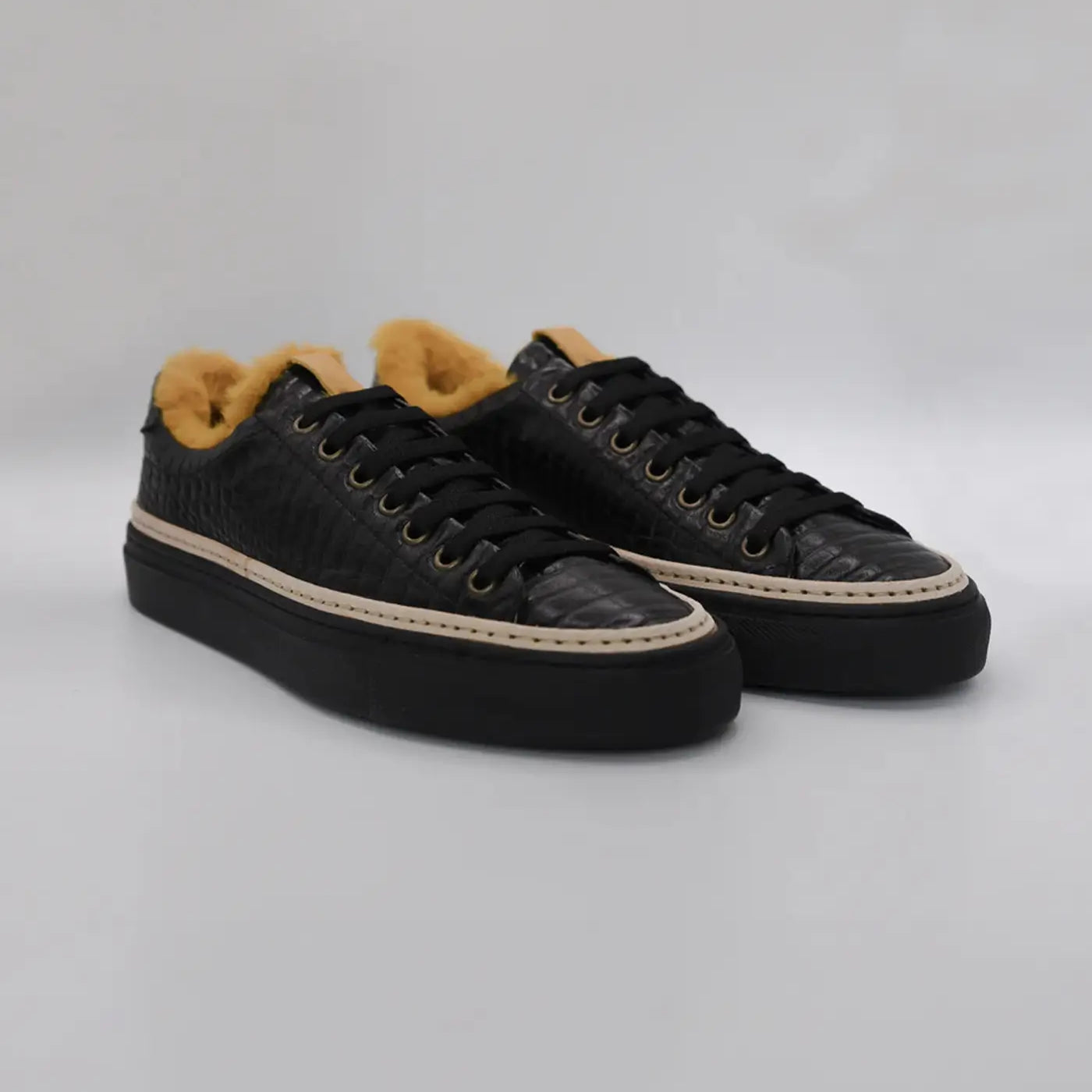 Men’s Sneakers with Eco-Fur