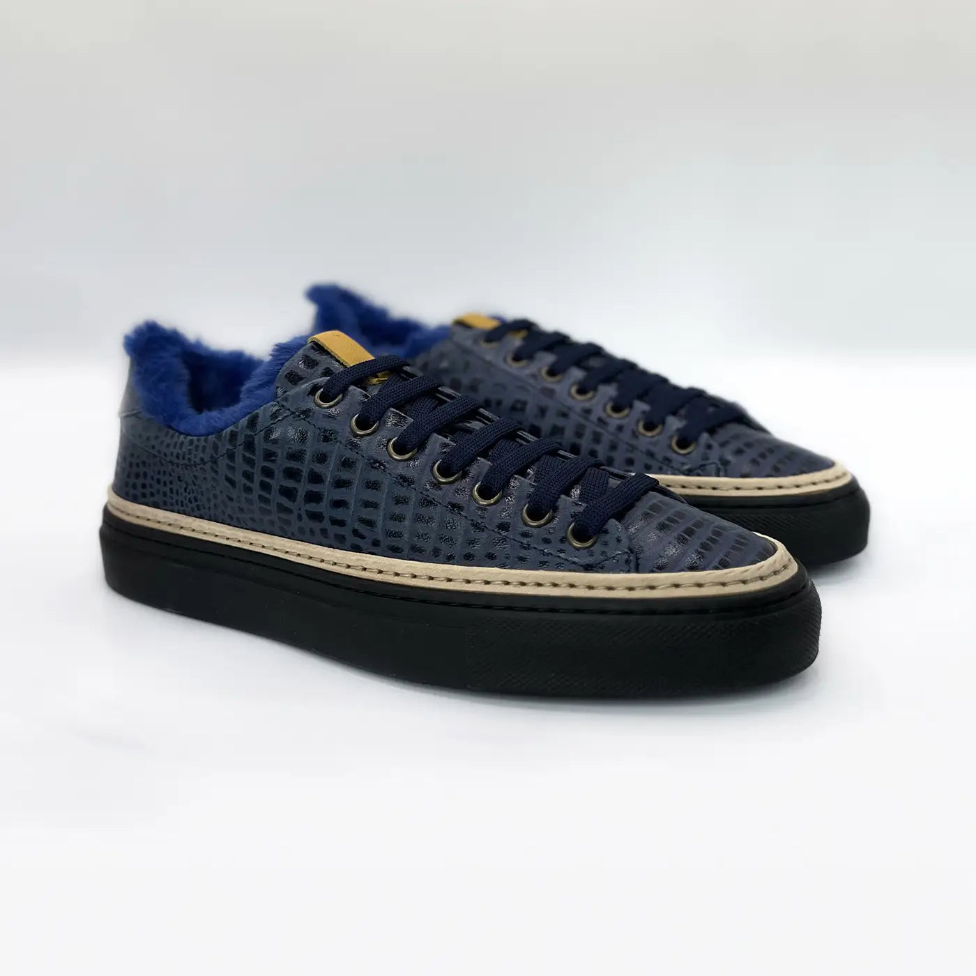 Men’s Sneakers with Eco-Fur