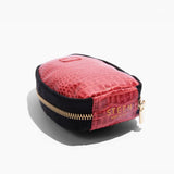 Women’s Crocodile Embossed Leather Foldable Slippers