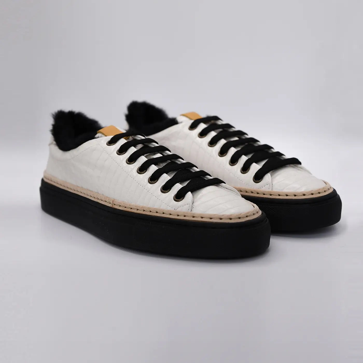 Women’s Sneakers with Eco-Fur