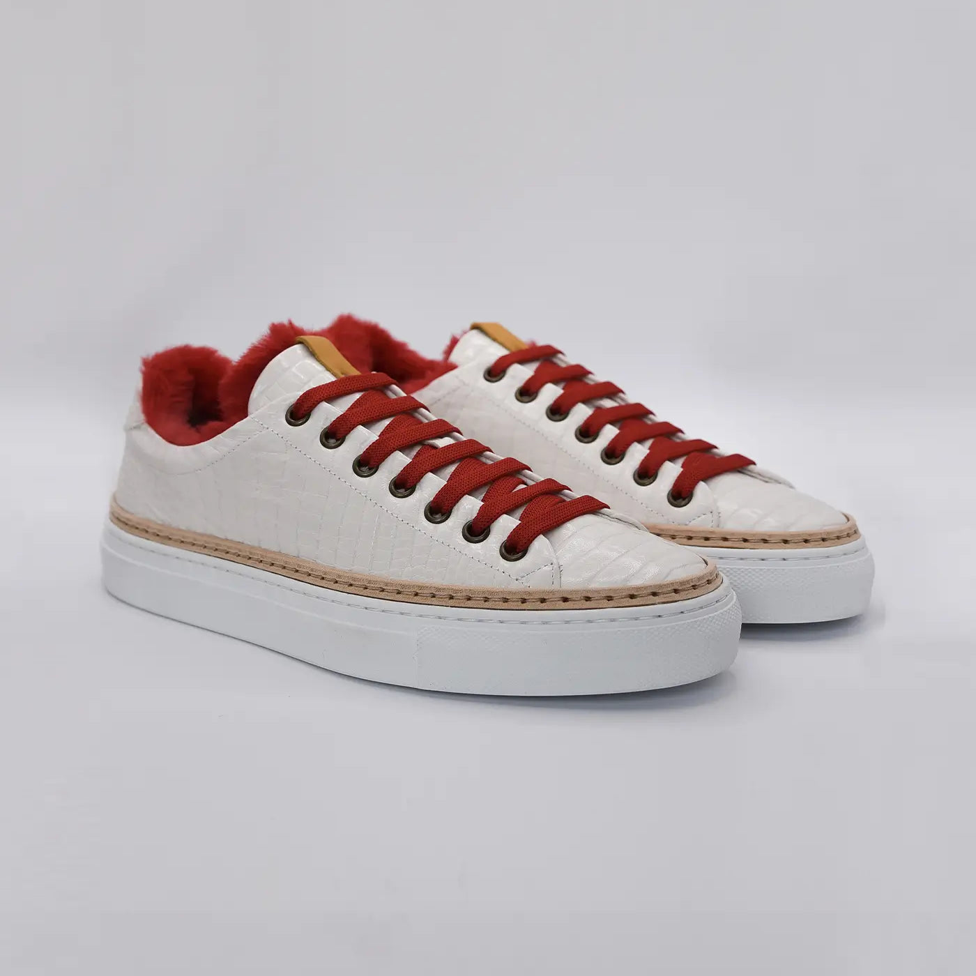 Women’s Sneakers with Eco-Fur